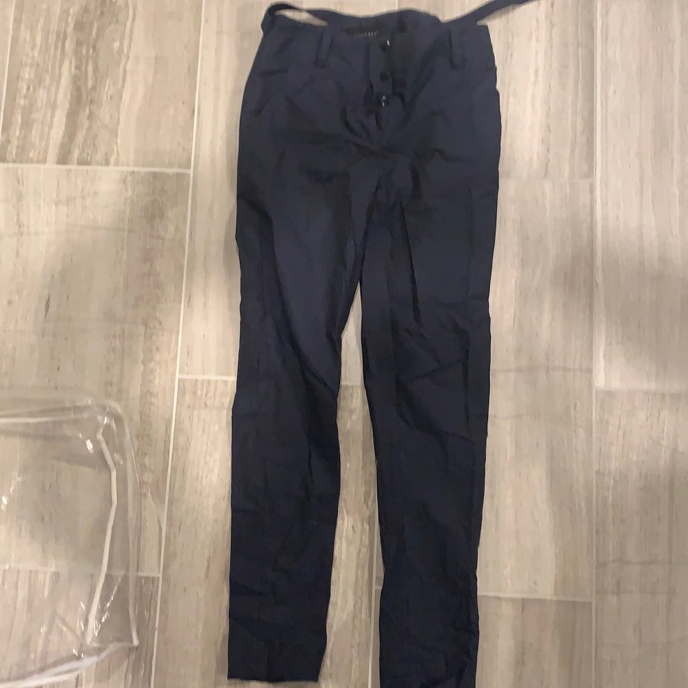 Equipment- navy blue with white polka dots 100% cotton